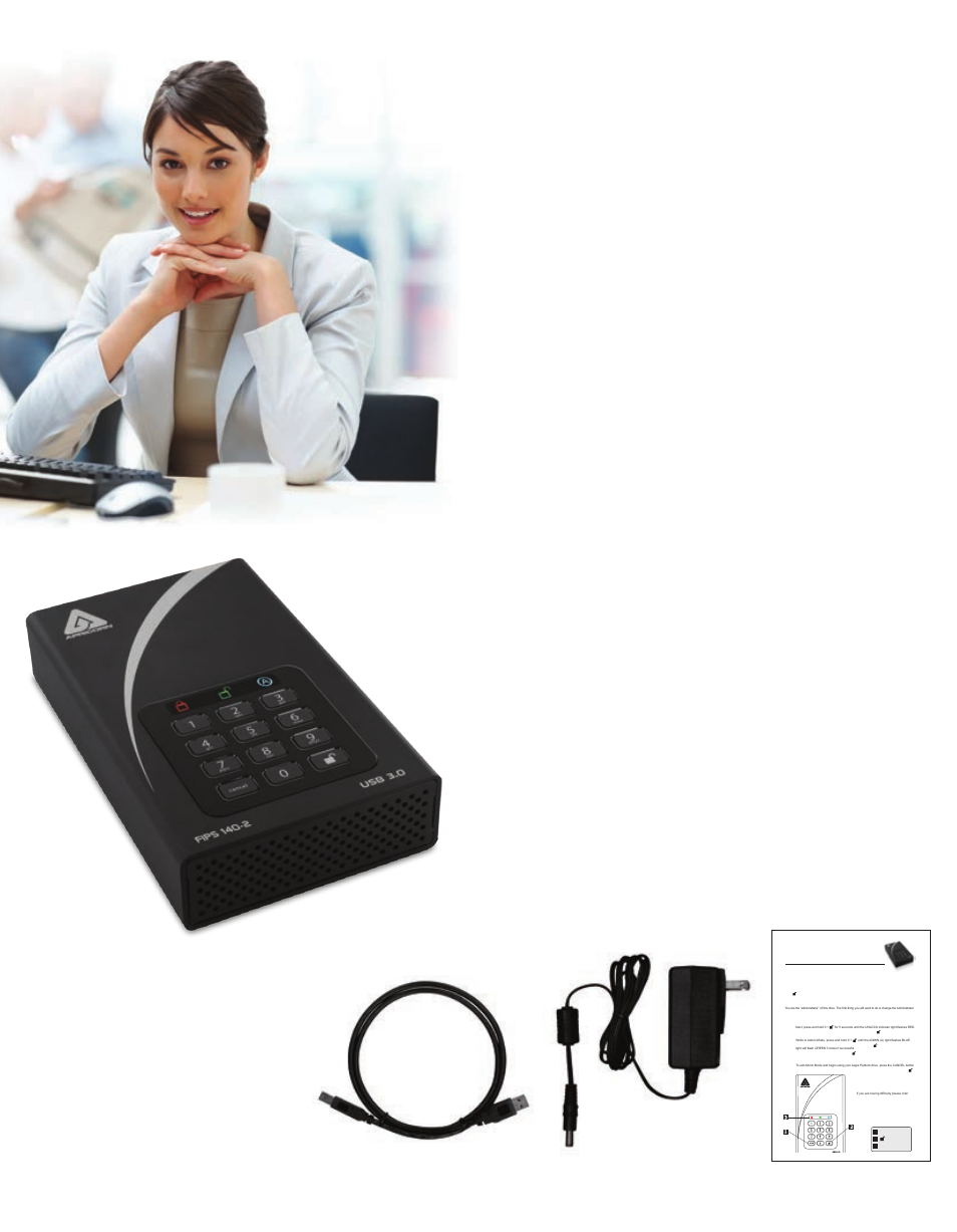 About the aegis padlock desktop drive, Package contents, Aegis padlock dt | Ac adapter, Quick start guide | Apricorn Aegis Padlock DT FIPS - USB 3.0 Desktop Drive User Manual | Page 4 / 23