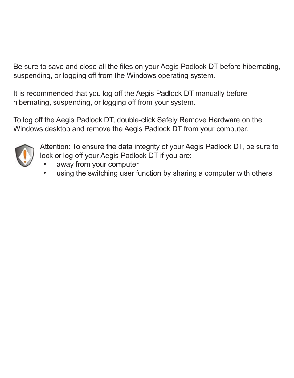 Apricorn Aegis Padlock DT - USB 3.0 Desktop Drive User Manual | Page 17 / 21