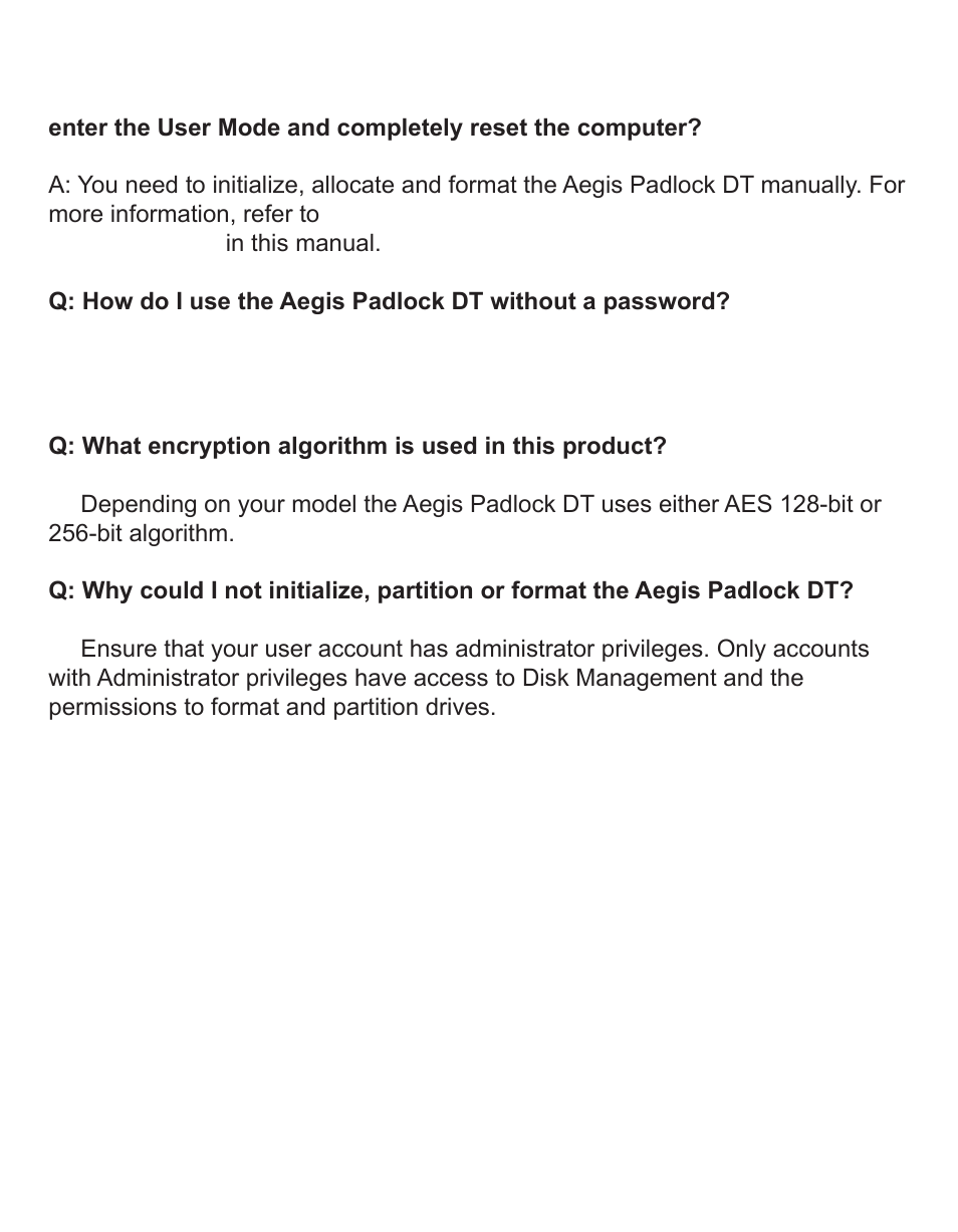 Apricorn Aegis Padlock DT - USB 3.0 Desktop Drive User Manual | Page 19 / 21
