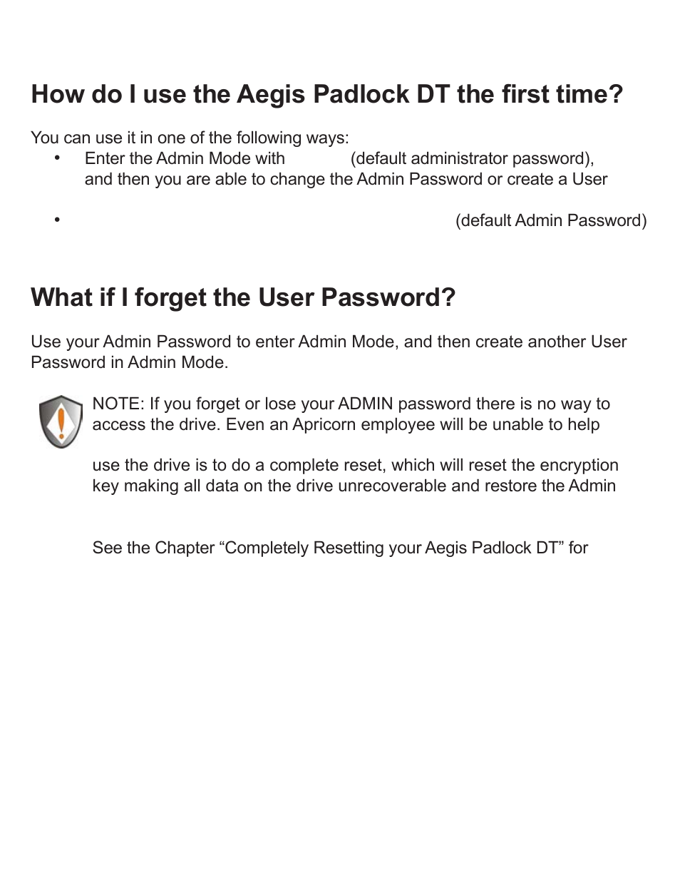 Apricorn Aegis Padlock DT - USB 3.0 Desktop Drive User Manual | Page 7 / 21