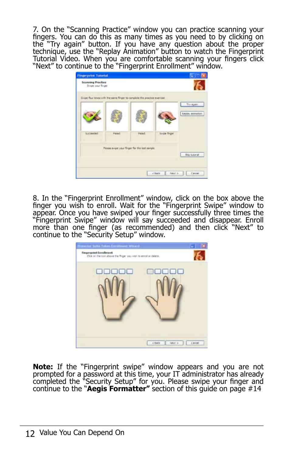 Apricorn Aegis Bio - USB 2.0 User Manual | Page 12 / 36