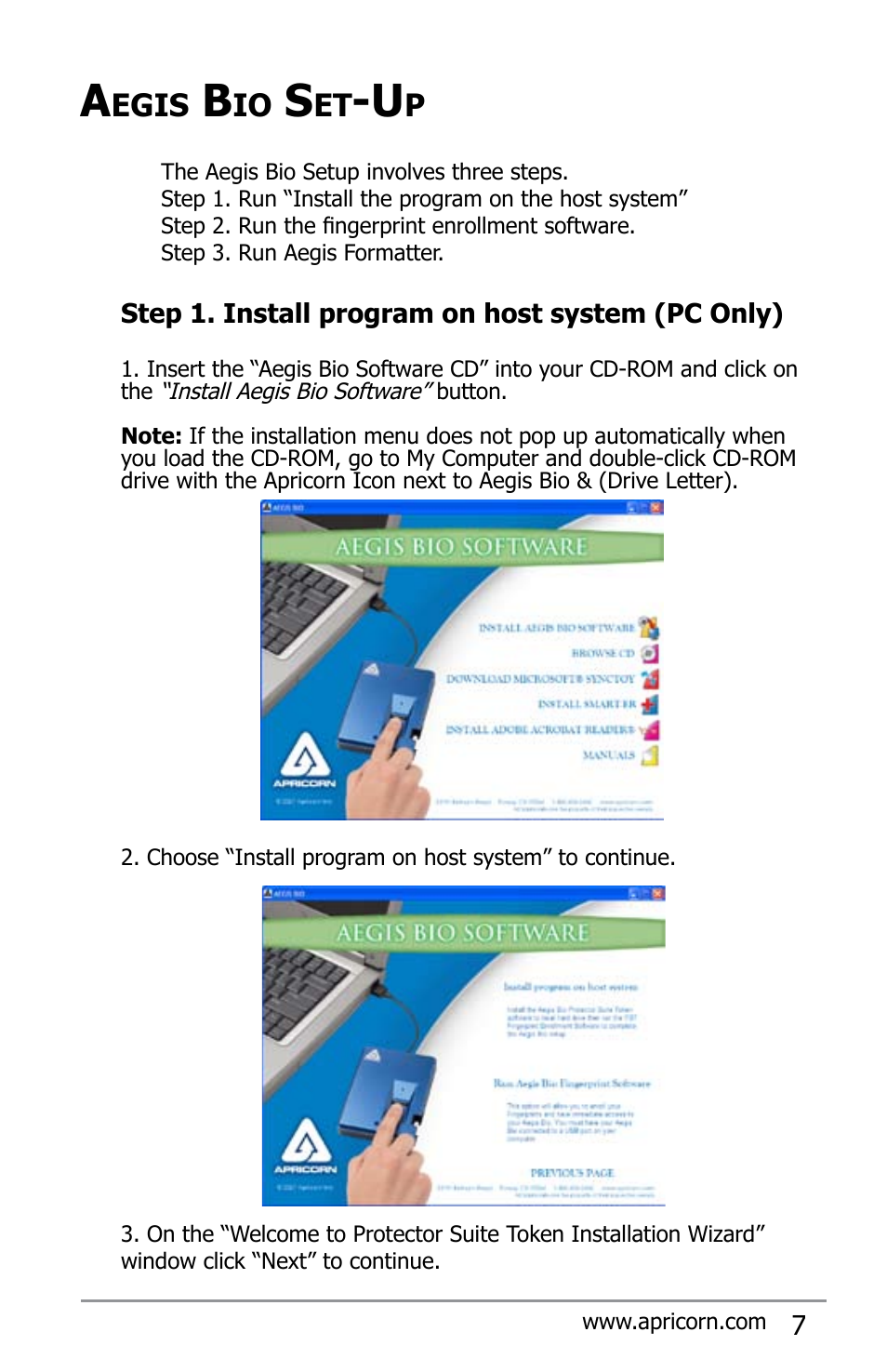 Egis | Apricorn Aegis Bio - USB 2.0 User Manual | Page 7 / 36