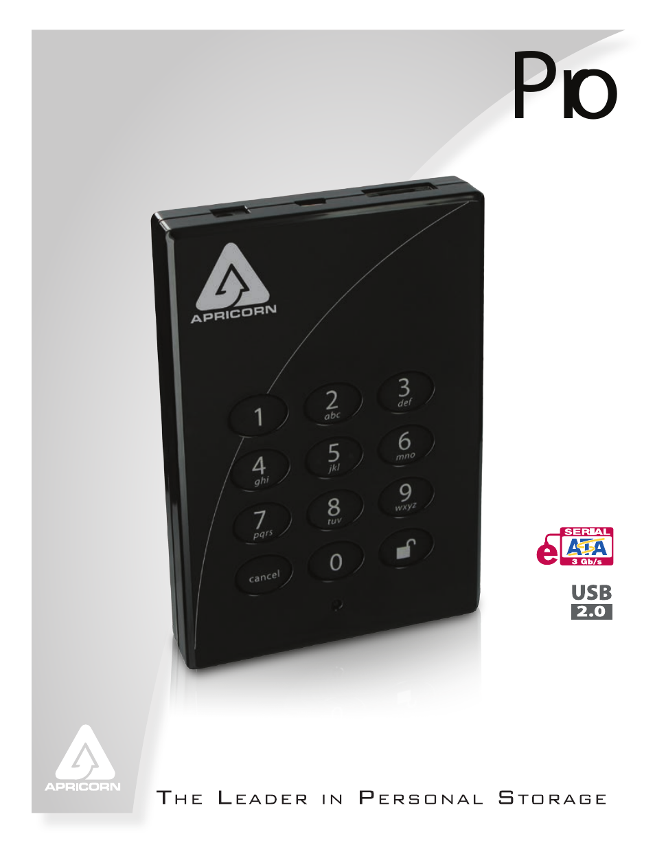 Apricorn Aegis Padlock Pro - Solid State Drive User Manual | 21 pages