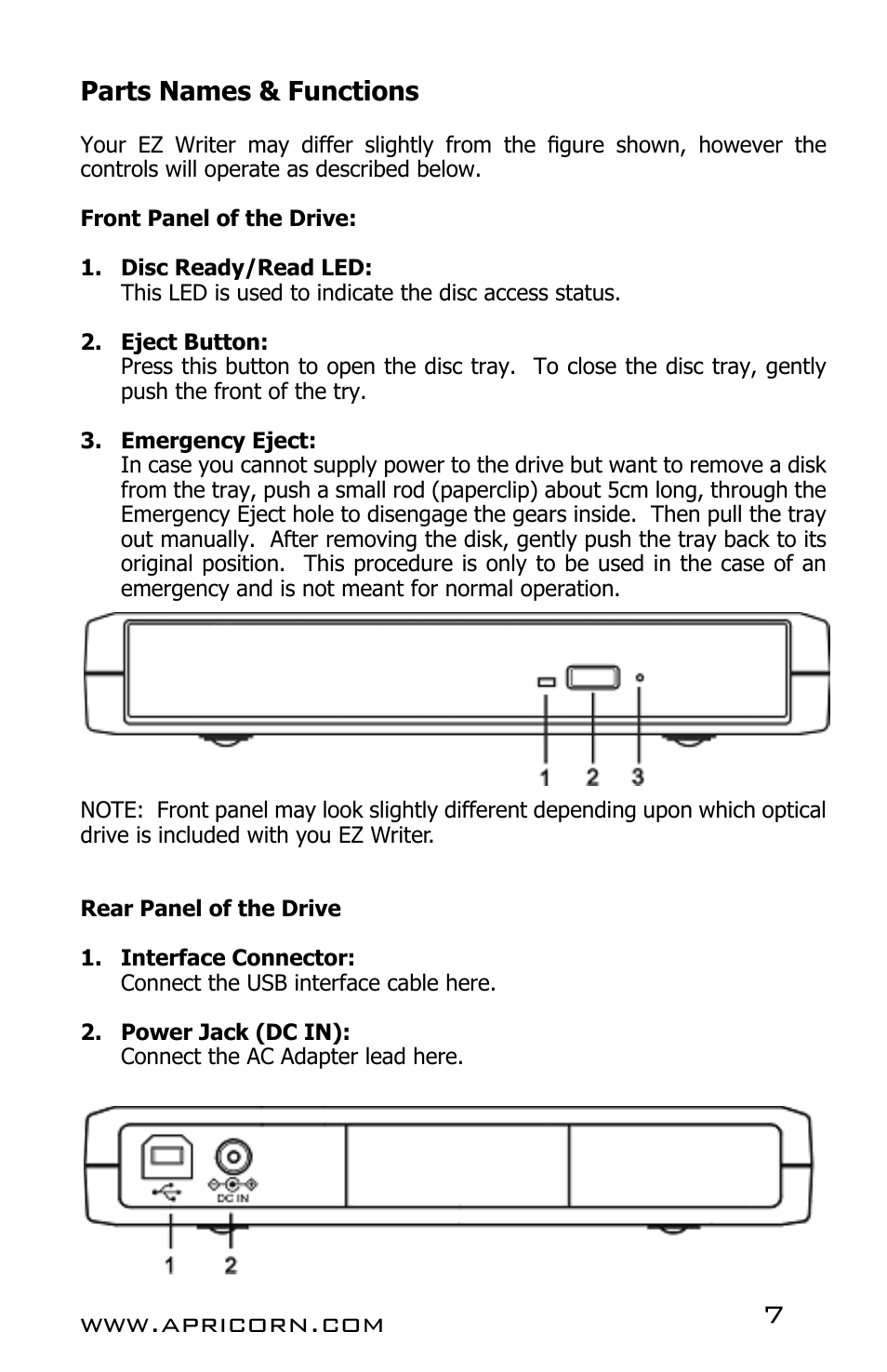 Apricorn EZ Writer LS - Dual Layer DVD Burner User Manual | Page 7 / 20