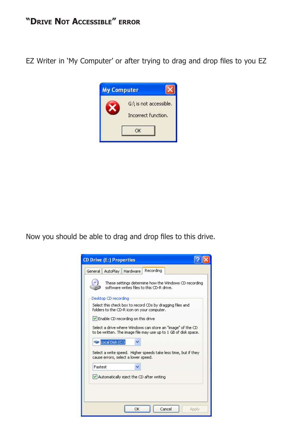 Apricorn EZ Writer II - Dual layer DVD Burner User Manual | Page 13 / 18