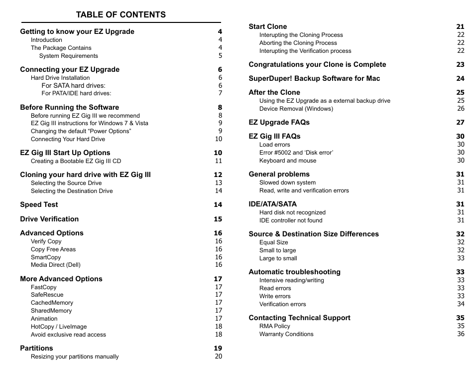 Apricorn EZ Upgrade - Universal Hard Drive Upgrade Kit User Manual | Page 2 / 19
