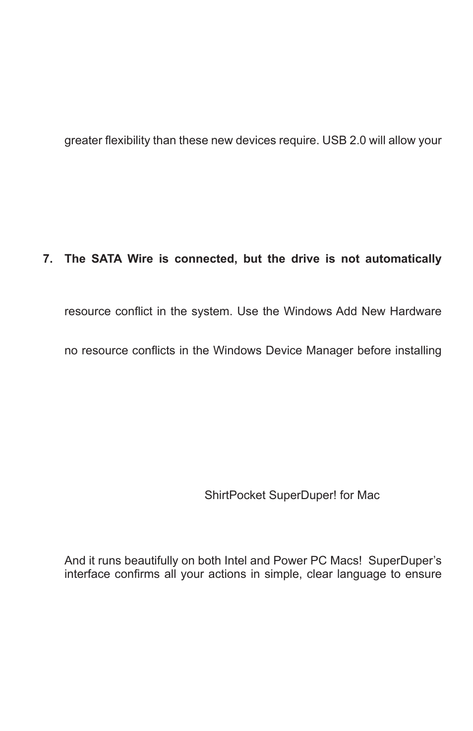 Apricorn SATA Wire - USB 2.0 Interface to any 2.5" SATA Drive User Manual | Page 31 / 40