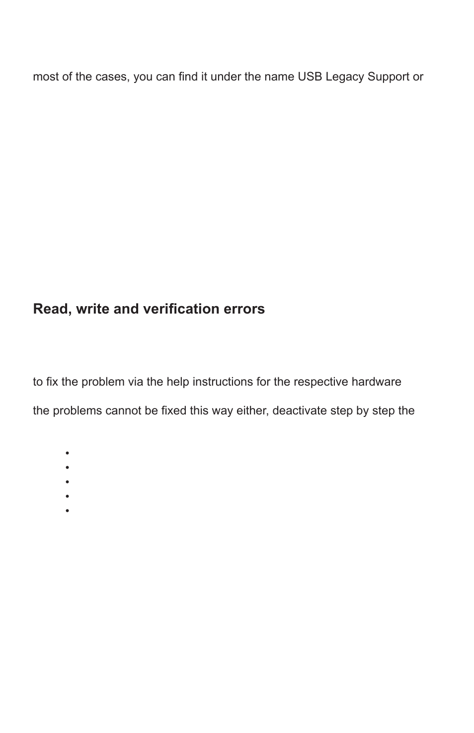 General problems, Ide/ata/sata | Apricorn SATA Wire - USB 2.0 Interface to any 2.5" SATA Drive User Manual | Page 34 / 40