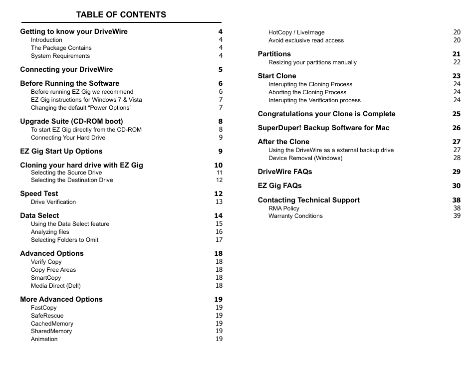 Apricorn DriveWire - Universal Hard Drive Adapter User Manual | Page 2 / 21