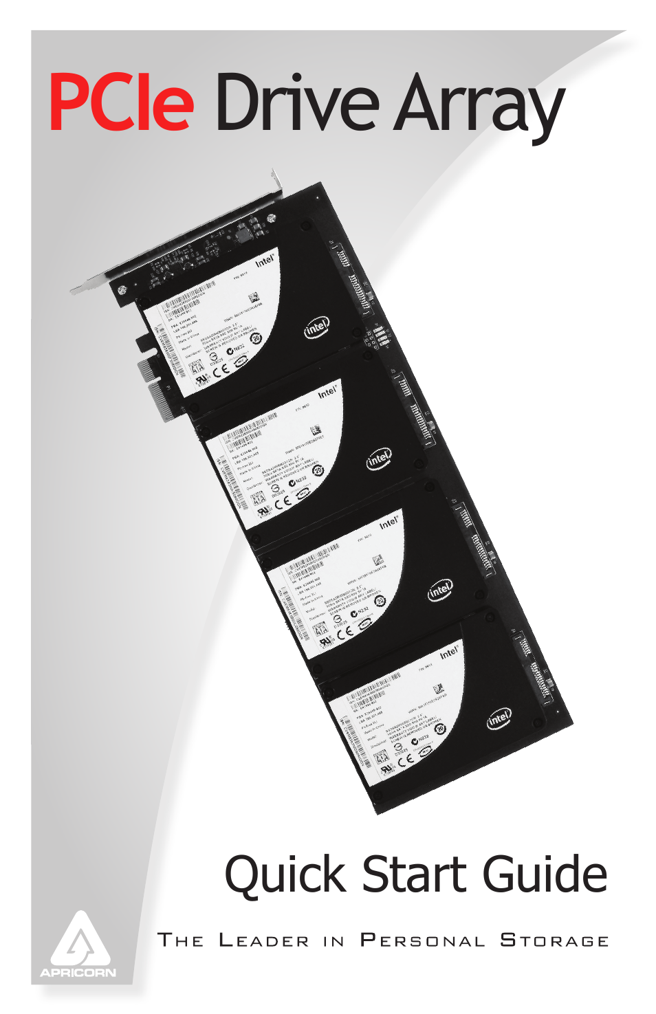 Apricorn PCIe Drive Array Board with Sil3124A Controller User Manual | 4 pages