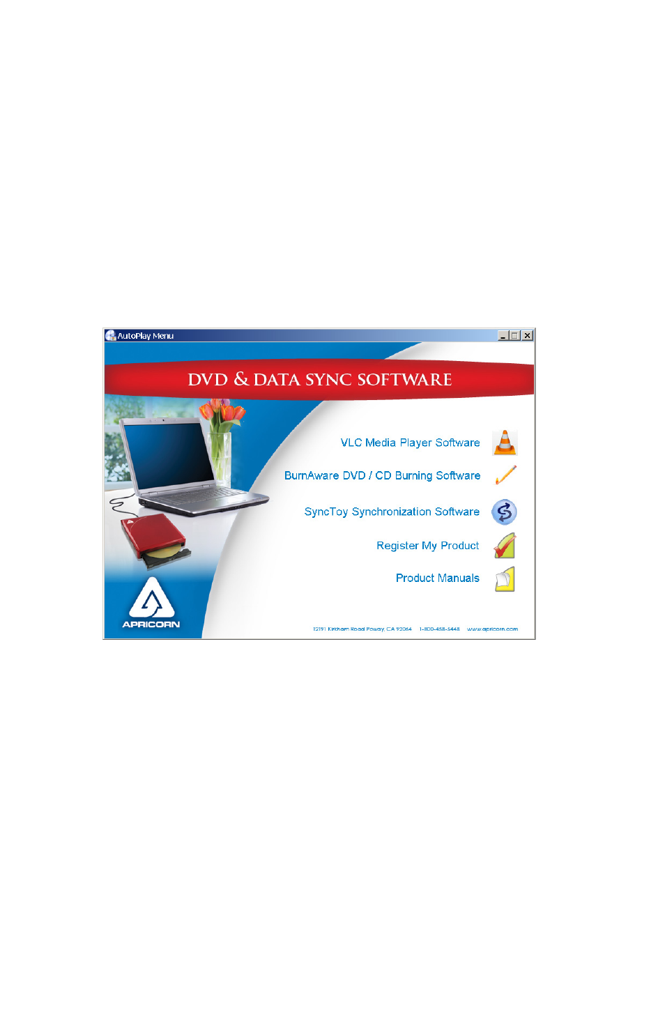 Installing the software cd | Apricorn Aegis NetDock - Mac Edition User Manual | Page 12 / 22