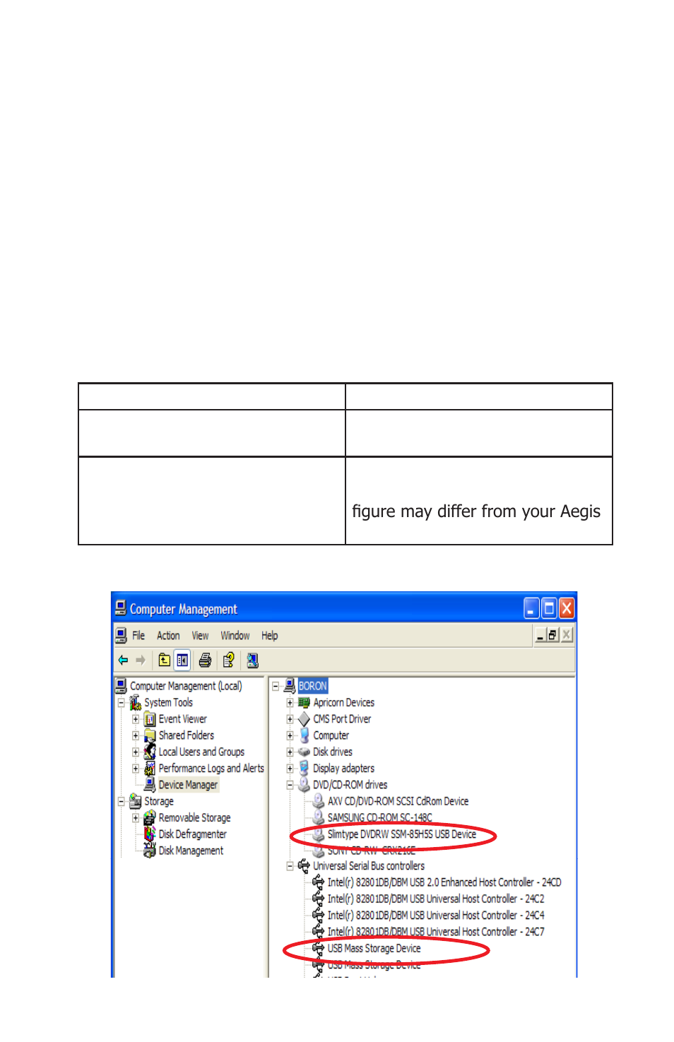 Device drivers and drive letters for windows | Apricorn Aegis NetDock - Mac Edition User Manual | Page 13 / 22