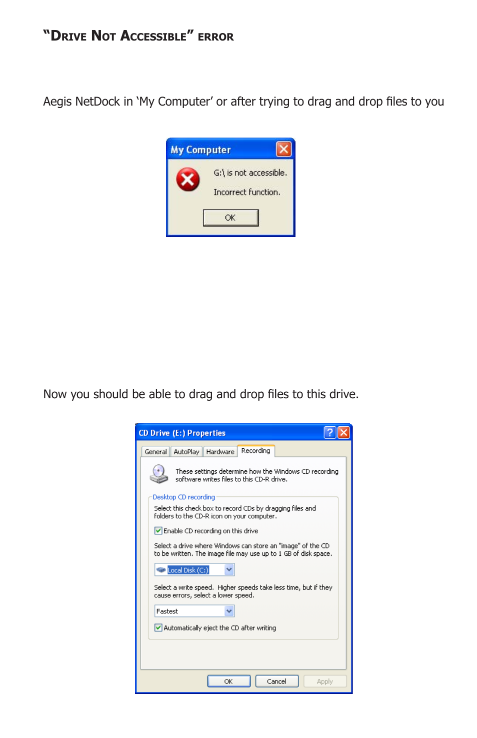 Apricorn Aegis NetDock - Mac Edition User Manual | Page 17 / 22