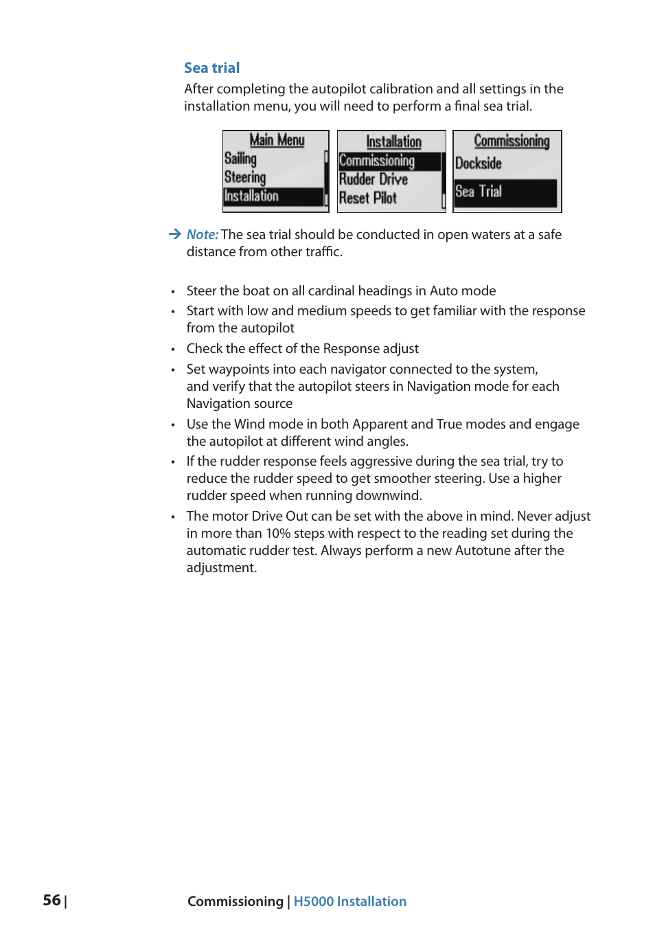 B&G H5000 Analogue Expansion User Manual | Page 56 / 66