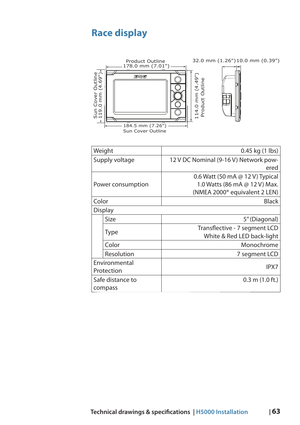 Race display | B&G H5000 Analogue Expansion User Manual | Page 63 / 66