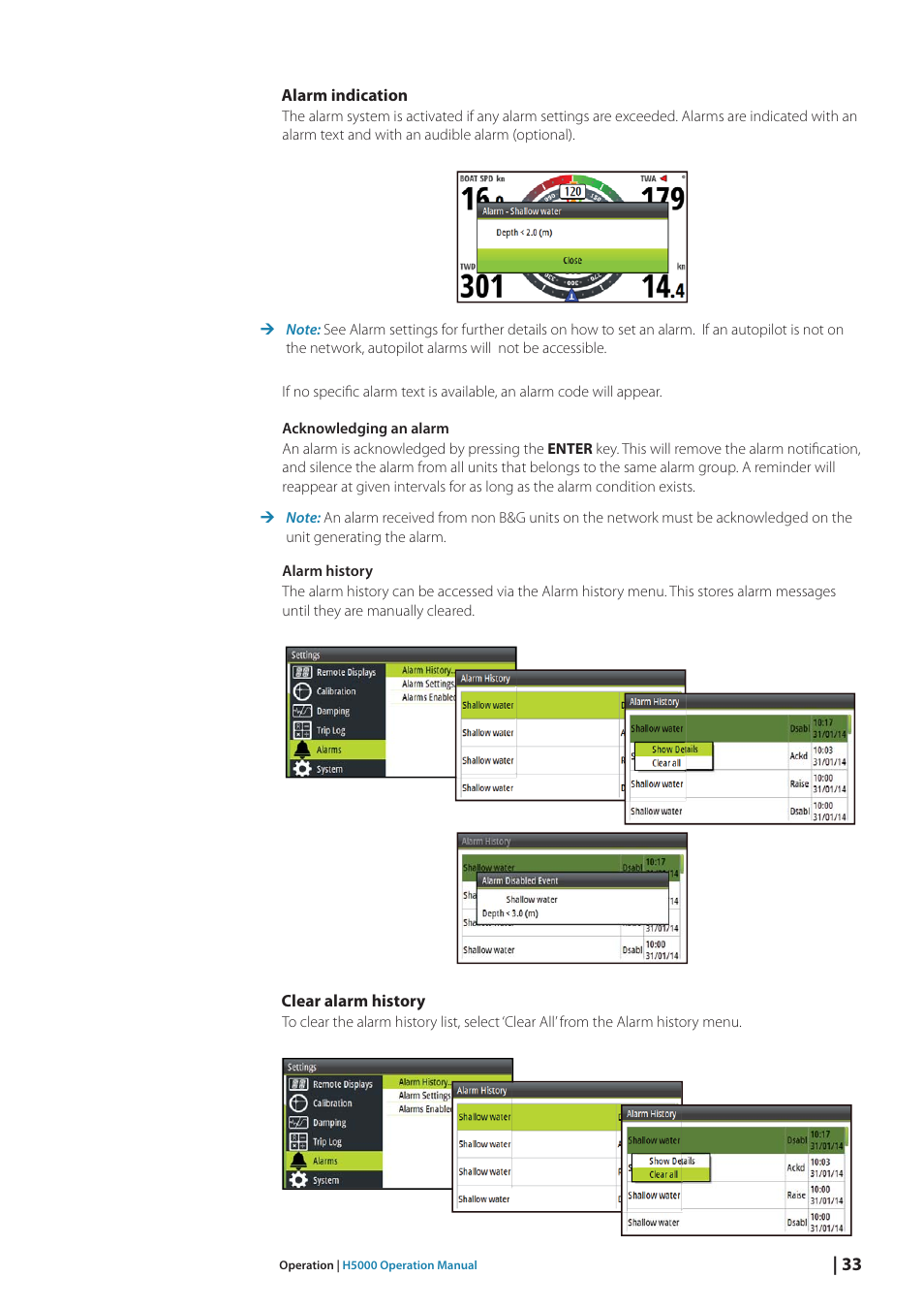 B&G H5000 Analogue Expansion User Manual | Page 33 / 117