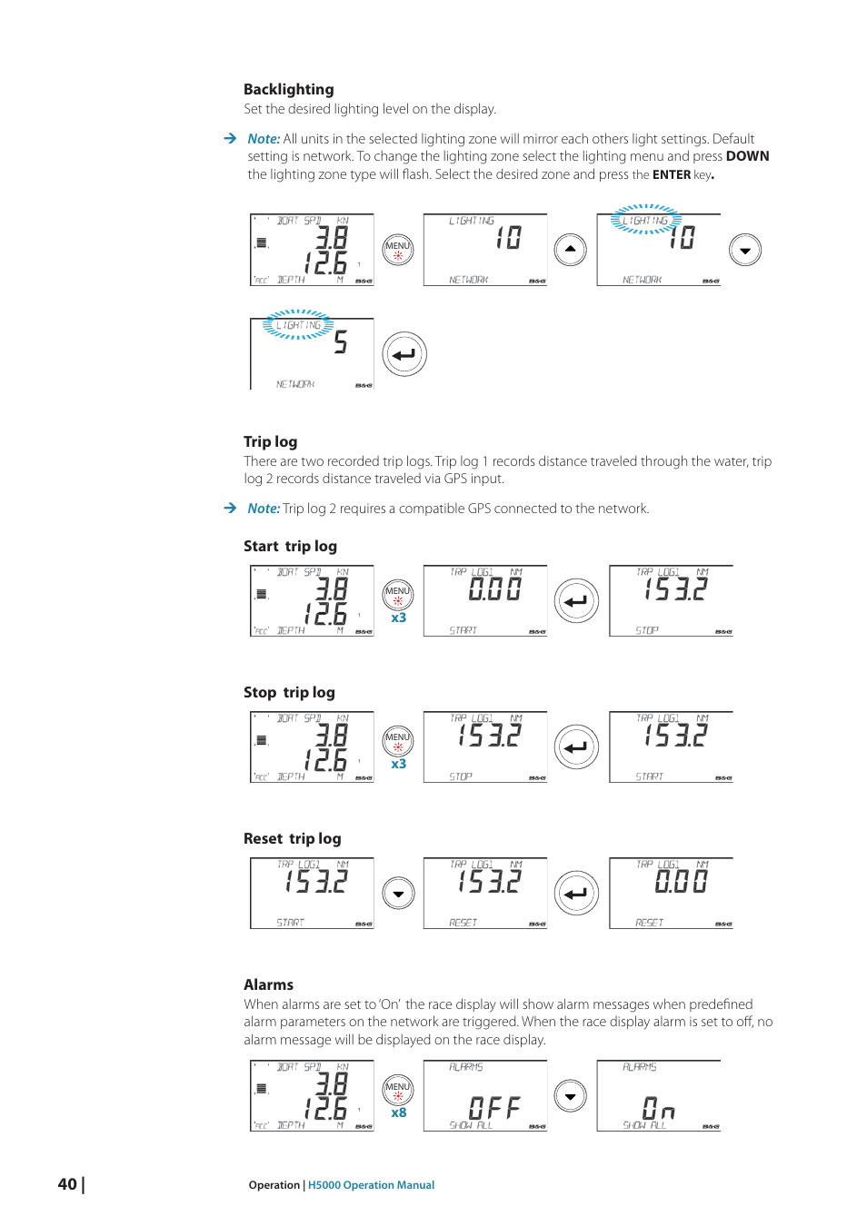 B&G H5000 Analogue Expansion User Manual | Page 40 / 117