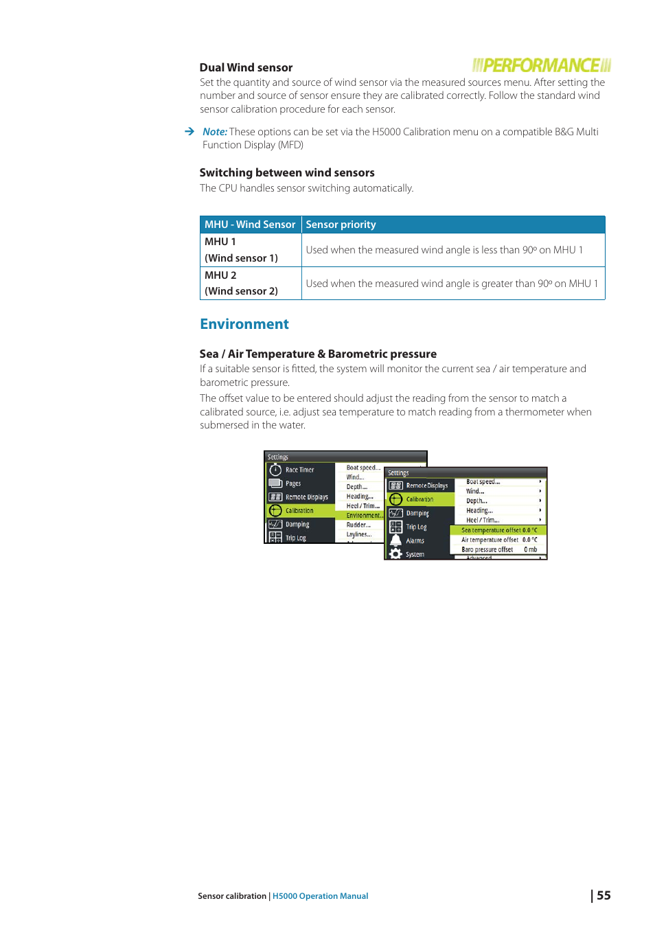 Environment | B&G H5000 Analogue Expansion User Manual | Page 55 / 117