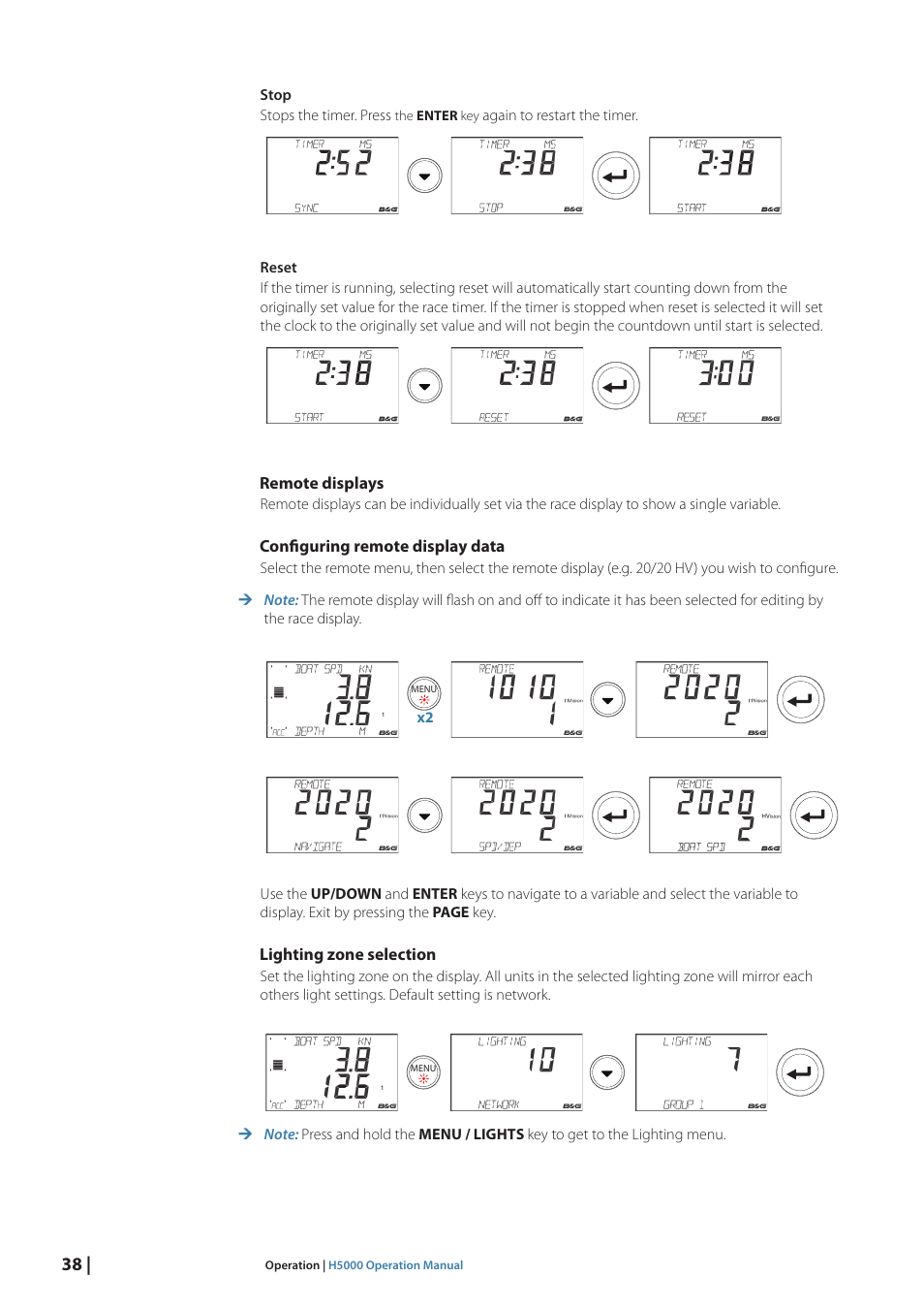 B&G H5000 Pilot Computer User Manual | Page 38 / 109