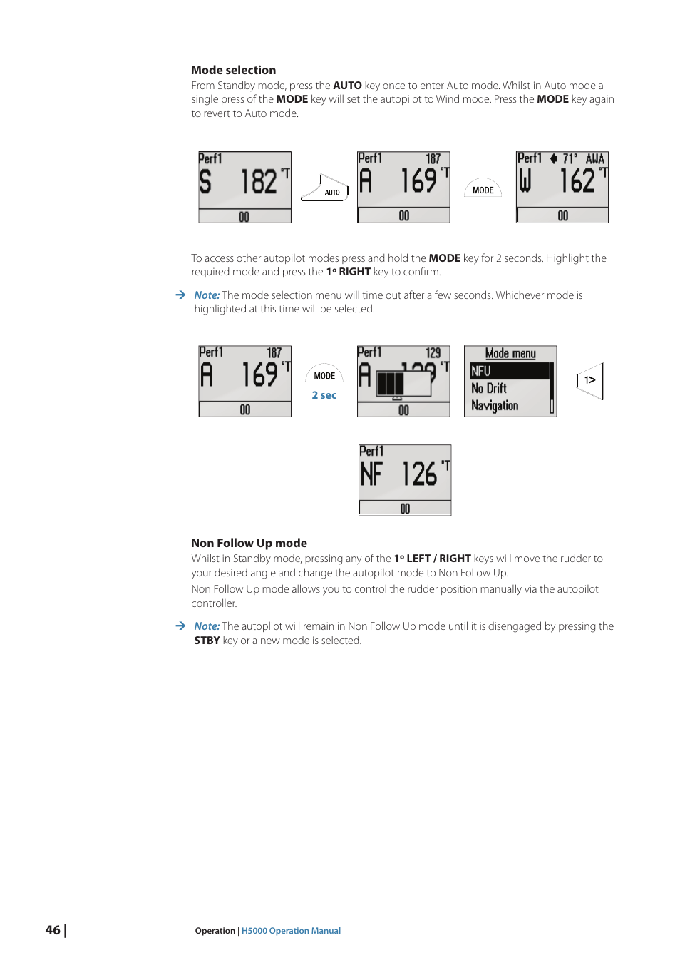 B&G H5000 Pilot Computer User Manual | Page 46 / 109