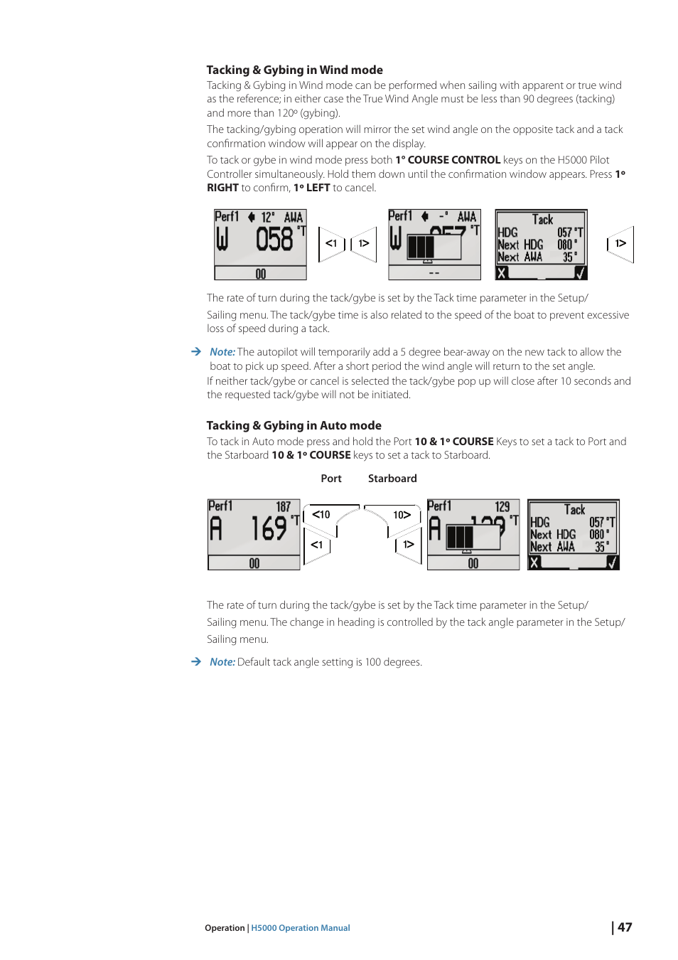 B&G H5000 Pilot Computer User Manual | Page 47 / 109