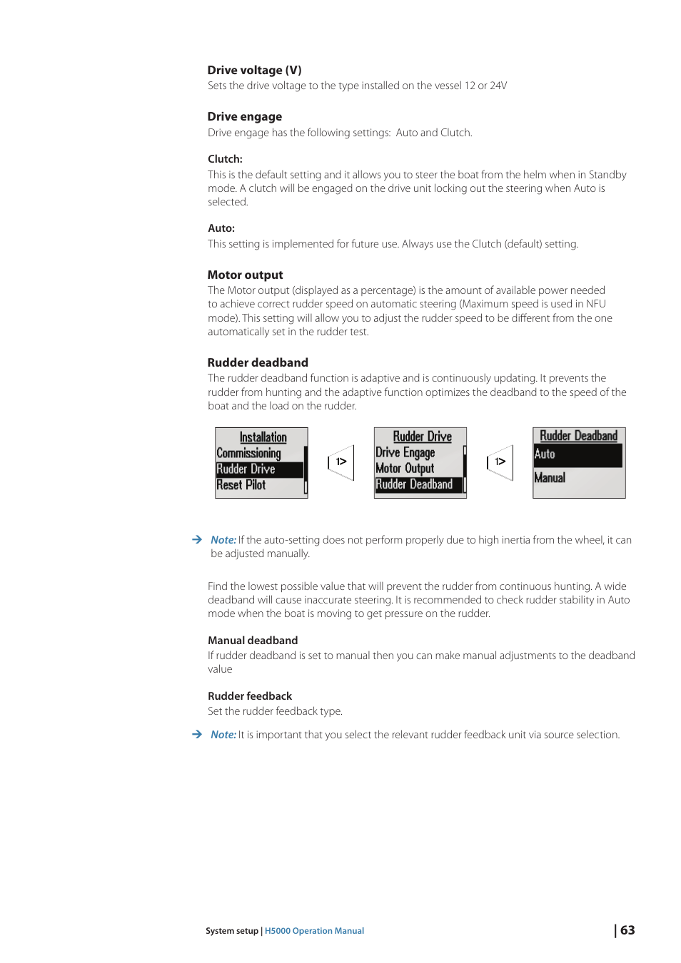 B&G H5000 Pilot Computer User Manual | Page 63 / 109