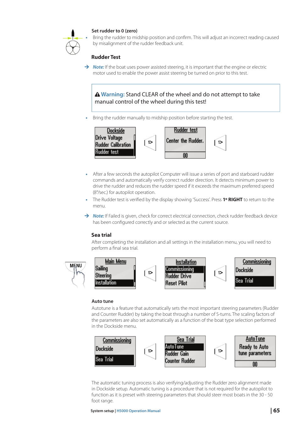 B&G H5000 Pilot Computer User Manual | Page 65 / 109