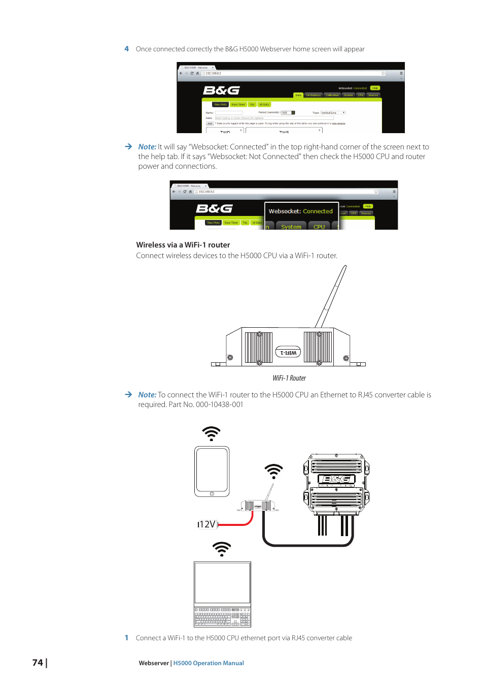 B&G H5000 Pilot Computer User Manual | Page 74 / 109