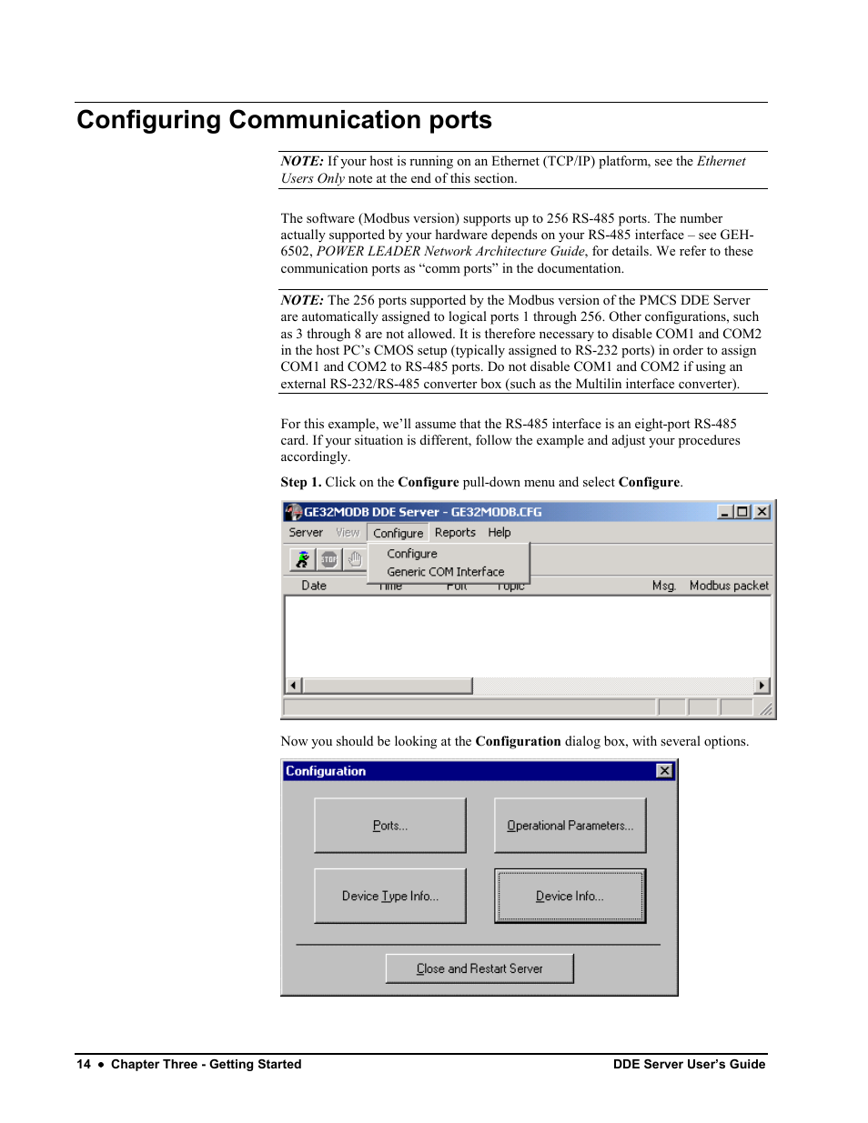 Configuring communication ports | Black Box GEH-6510 User Manual | Page 18 / 92
