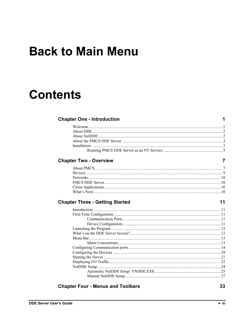 Back to main menu contents | Black Box GEH-6510 User Manual | Page 3 / 92