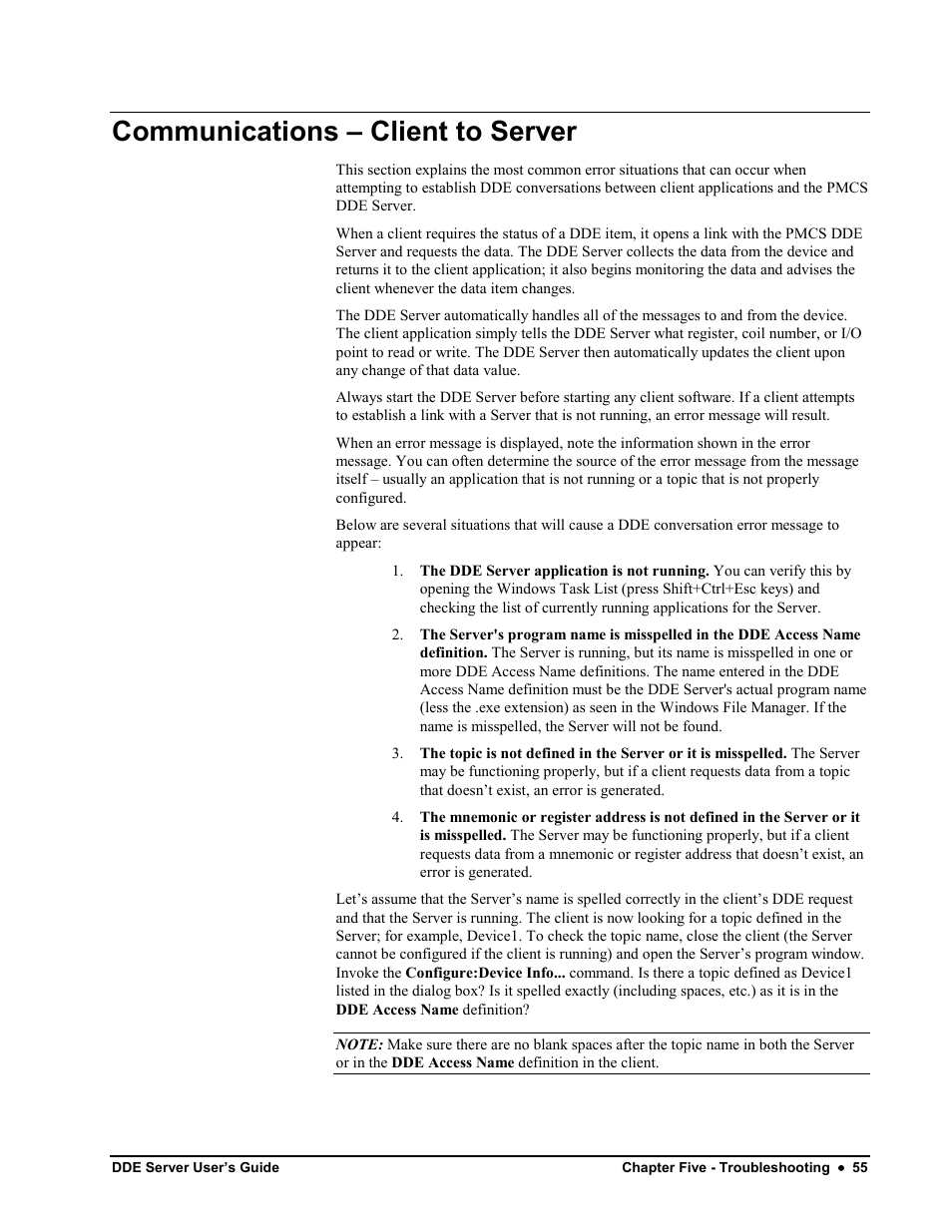 Communications – client to server | Black Box GEH-6510 User Manual | Page 58 / 92