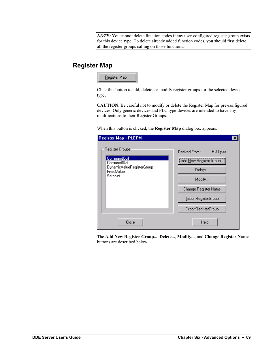 Register map | Black Box GEH-6510 User Manual | Page 72 / 92