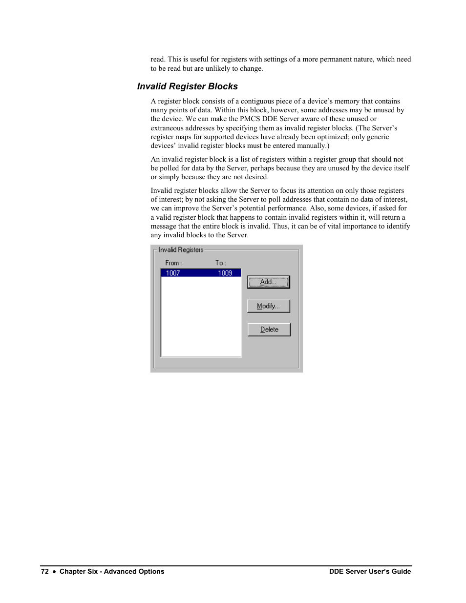 Invalid register blocks | Black Box GEH-6510 User Manual | Page 75 / 92