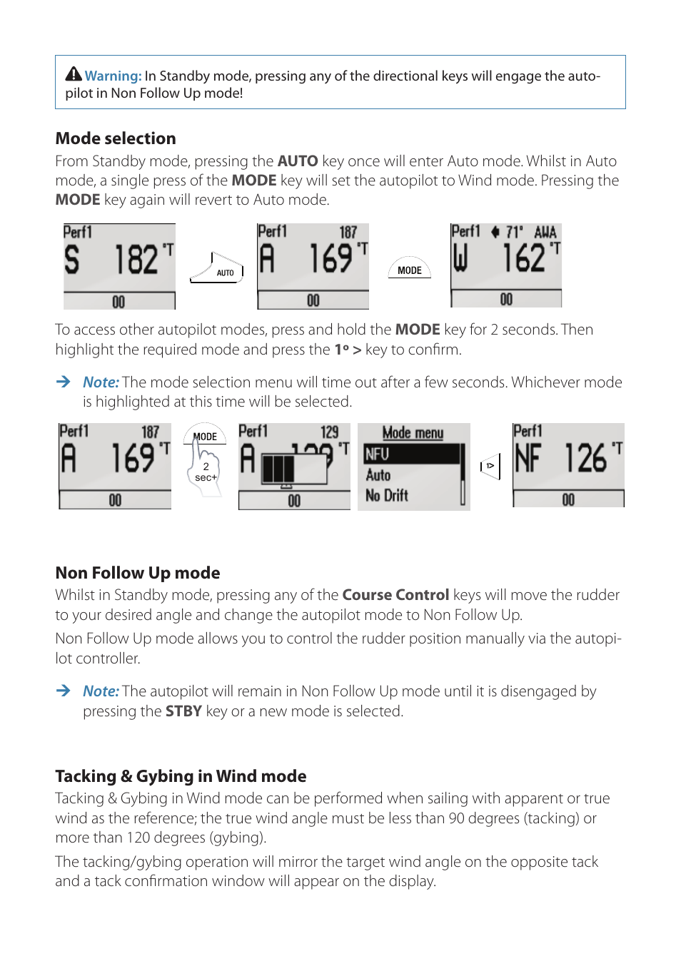 B&G H5000 Pilot Controller User Manual | Page 5 / 6