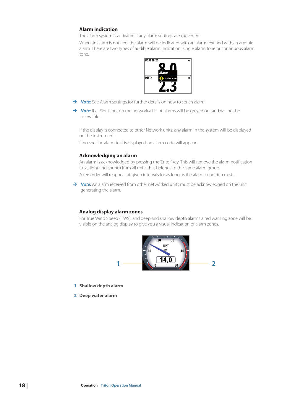 B&G Triton Display User Manual | Page 20 / 68