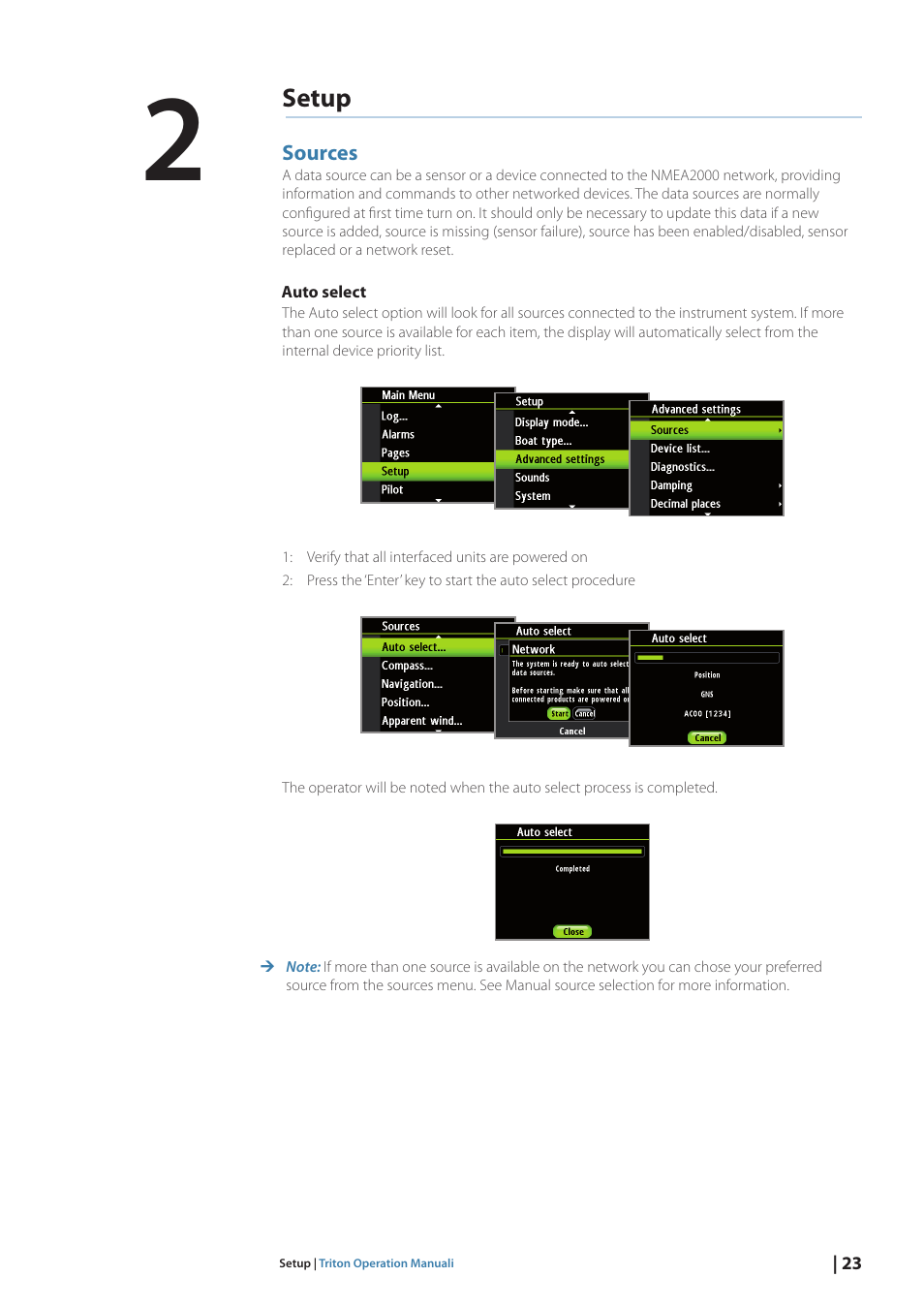 B&G Triton Display User Manual | Page 25 / 68