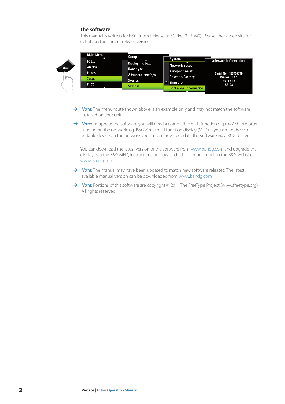 B&G Triton Display User Manual | Page 4 / 68