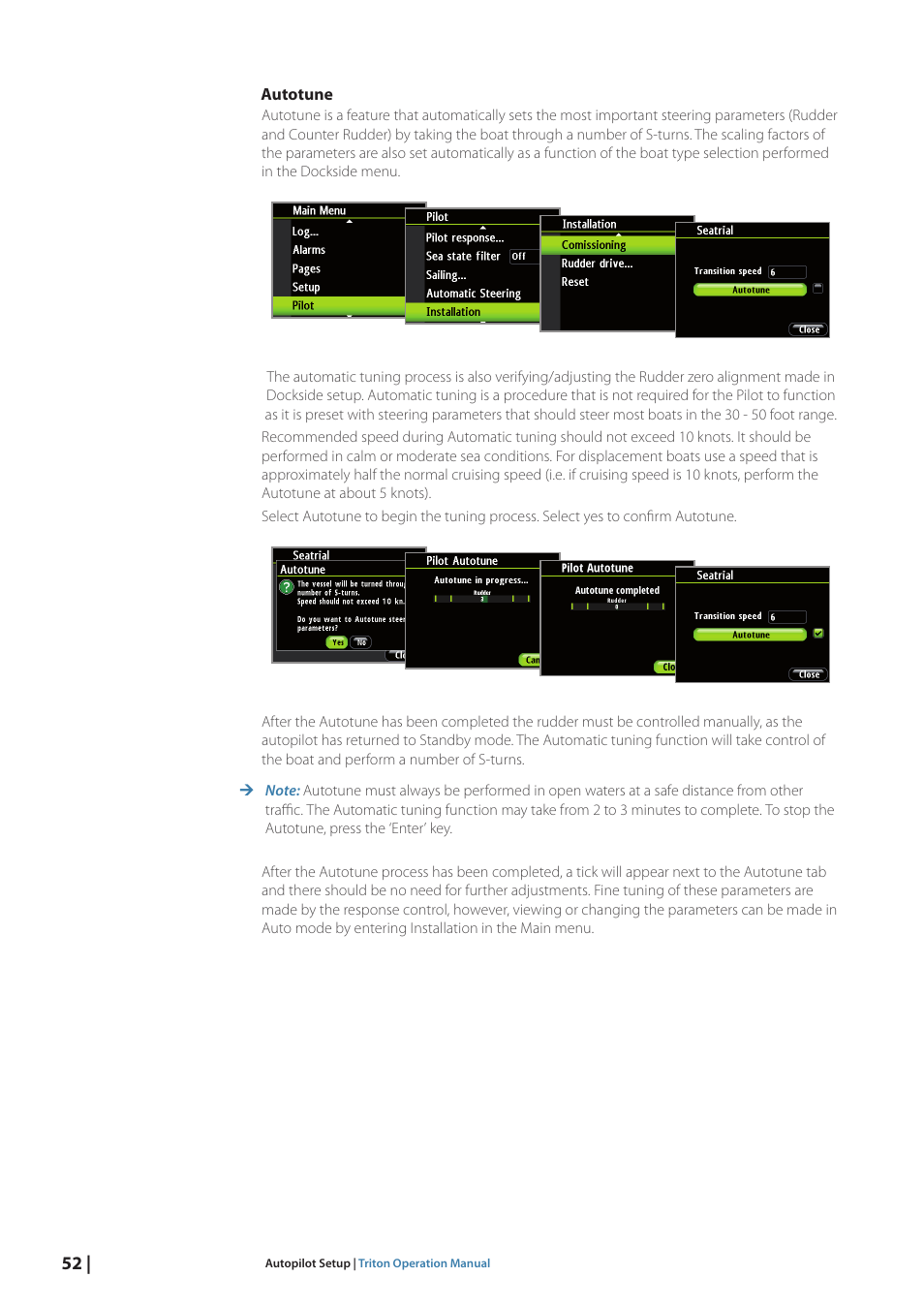 B&G Triton Display User Manual | Page 54 / 68