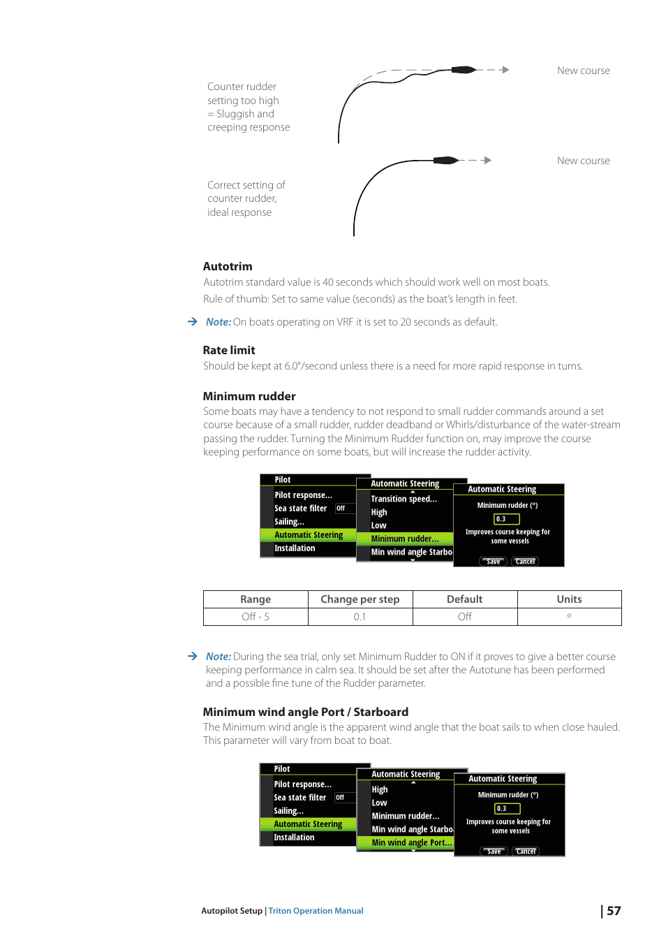 B&G Triton Display User Manual | Page 59 / 68