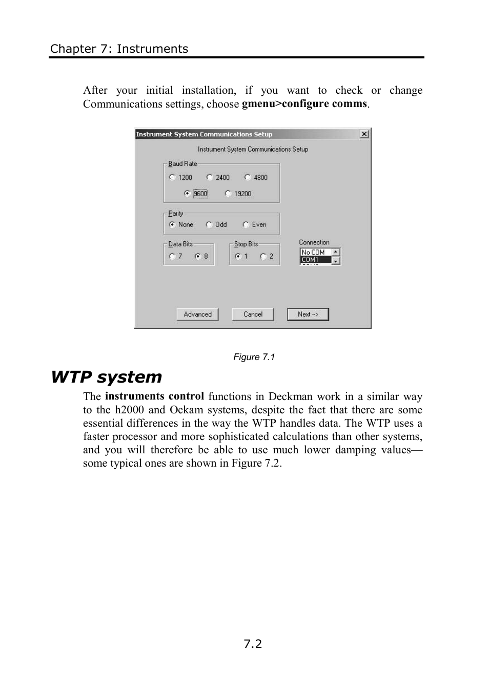 Wtp system | B&G Deckman User Manual | Page 107 / 196