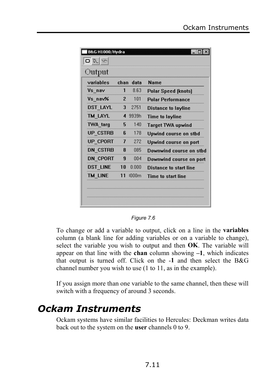 Ockam instruments | B&G Deckman User Manual | Page 116 / 196