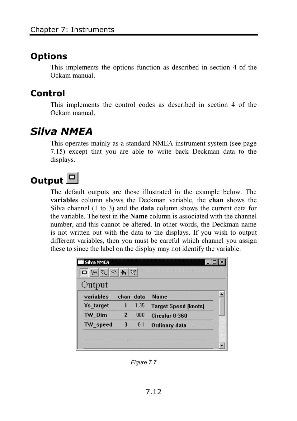 Silva nmea | B&G Deckman User Manual | Page 117 / 196