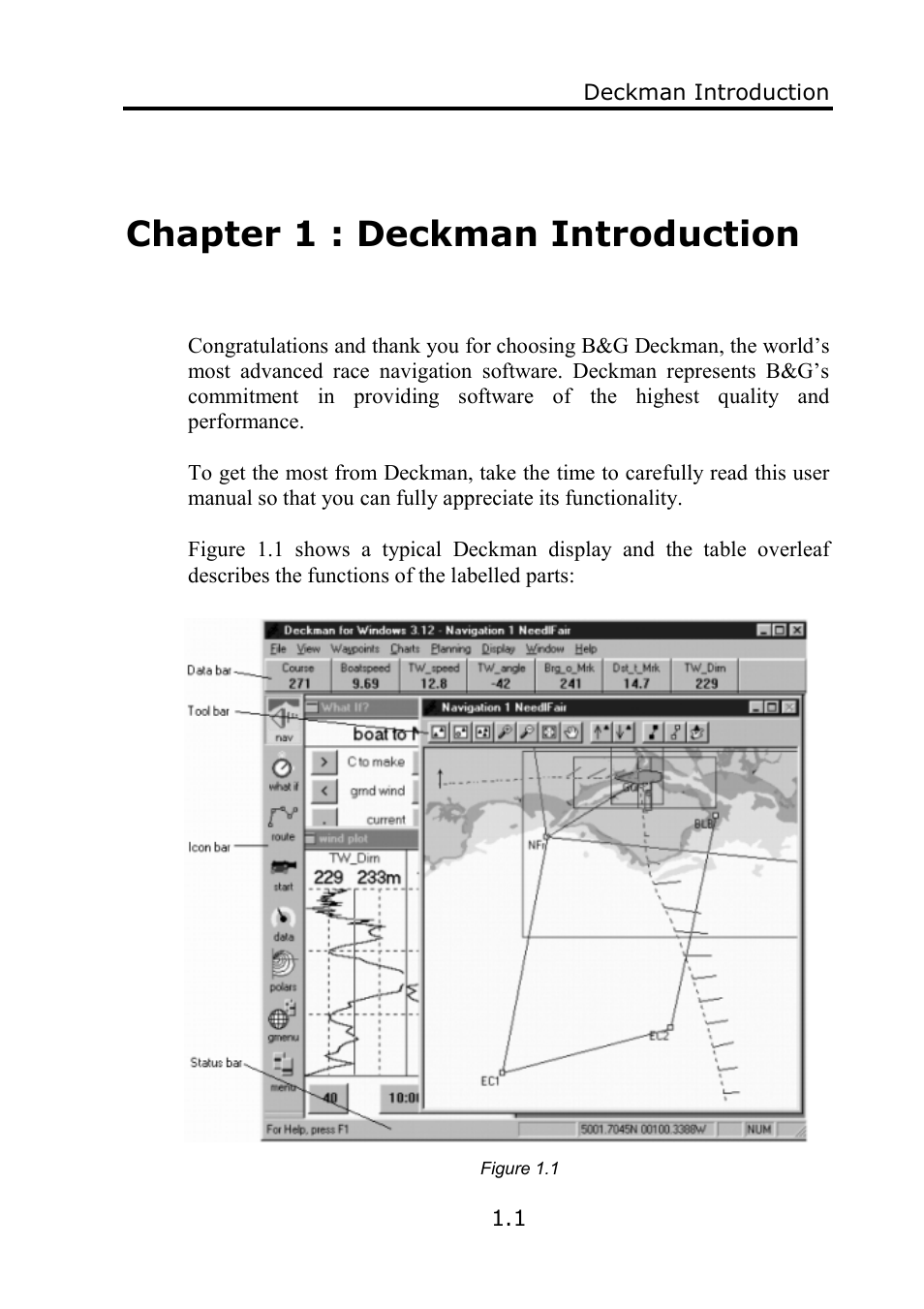 Chapter 1 : deckman introduction | B&G Deckman User Manual | Page 12 / 196