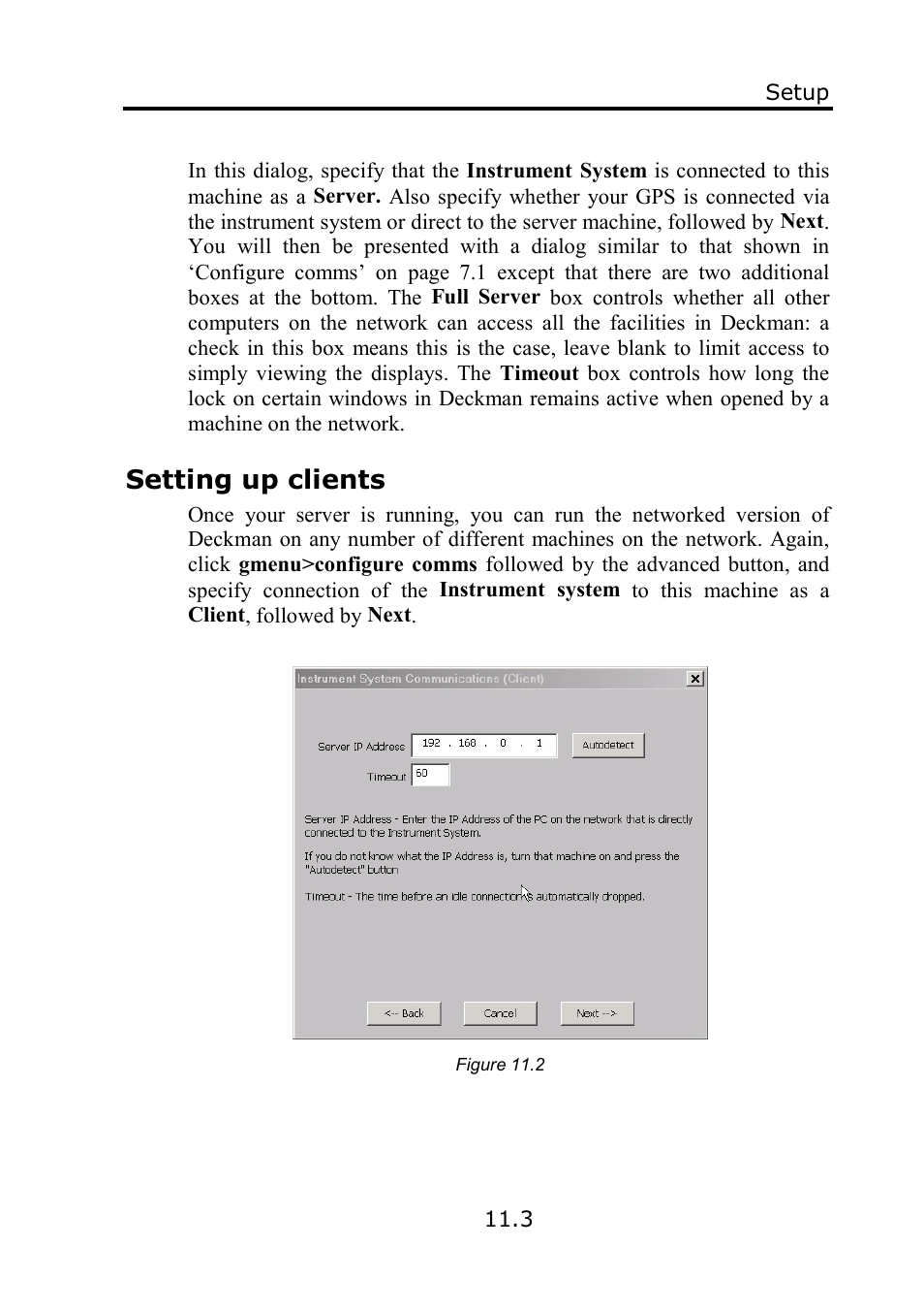 Setting up clients | B&G Deckman User Manual | Page 158 / 196