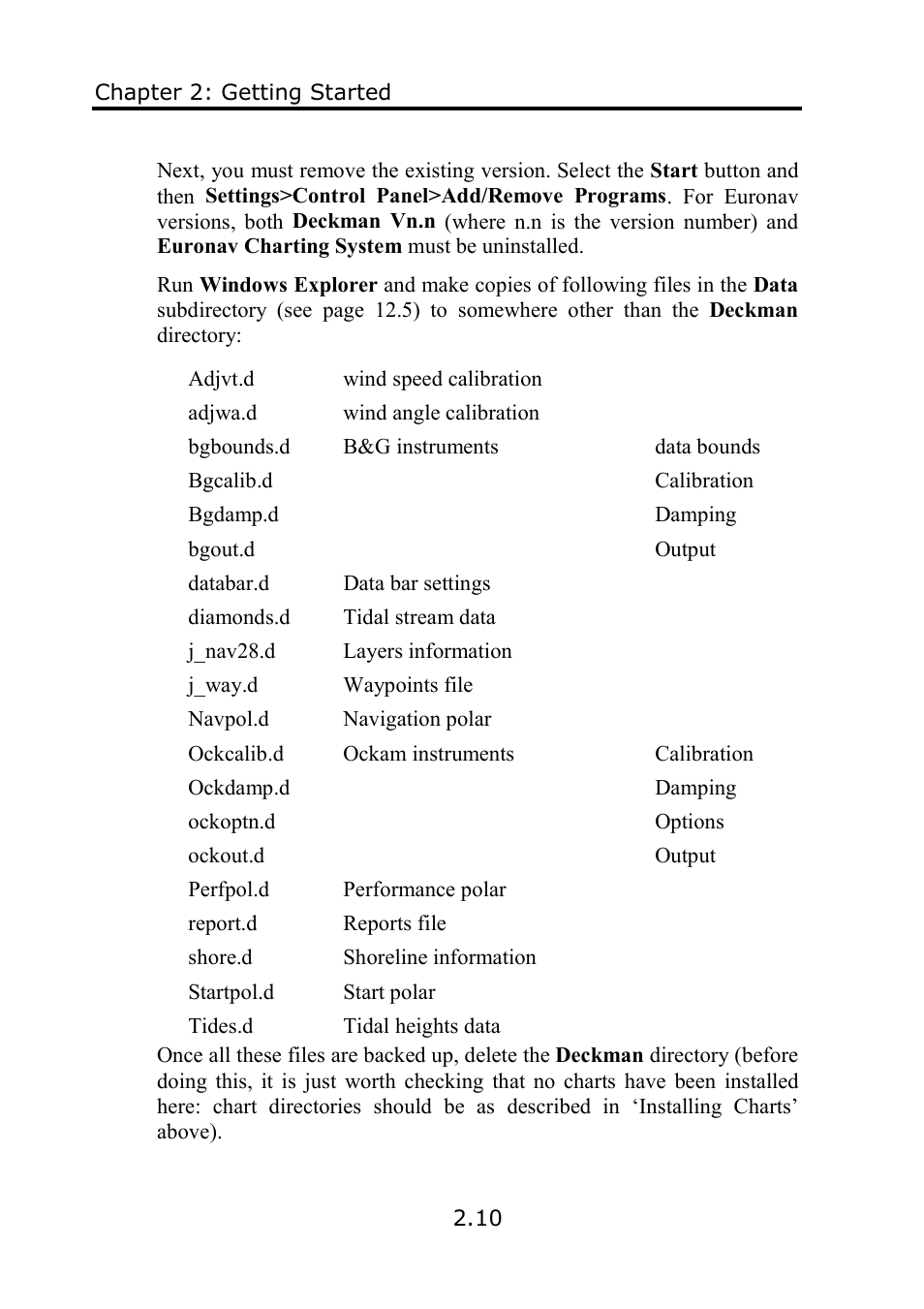B&G Deckman User Manual | Page 25 / 196