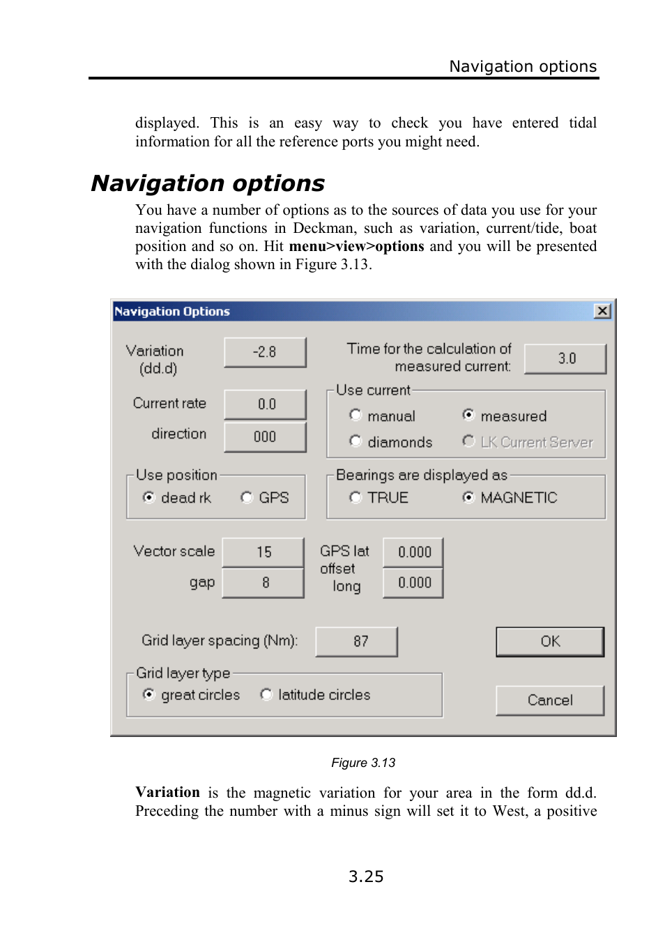 Navigation options | B&G Deckman User Manual | Page 52 / 196