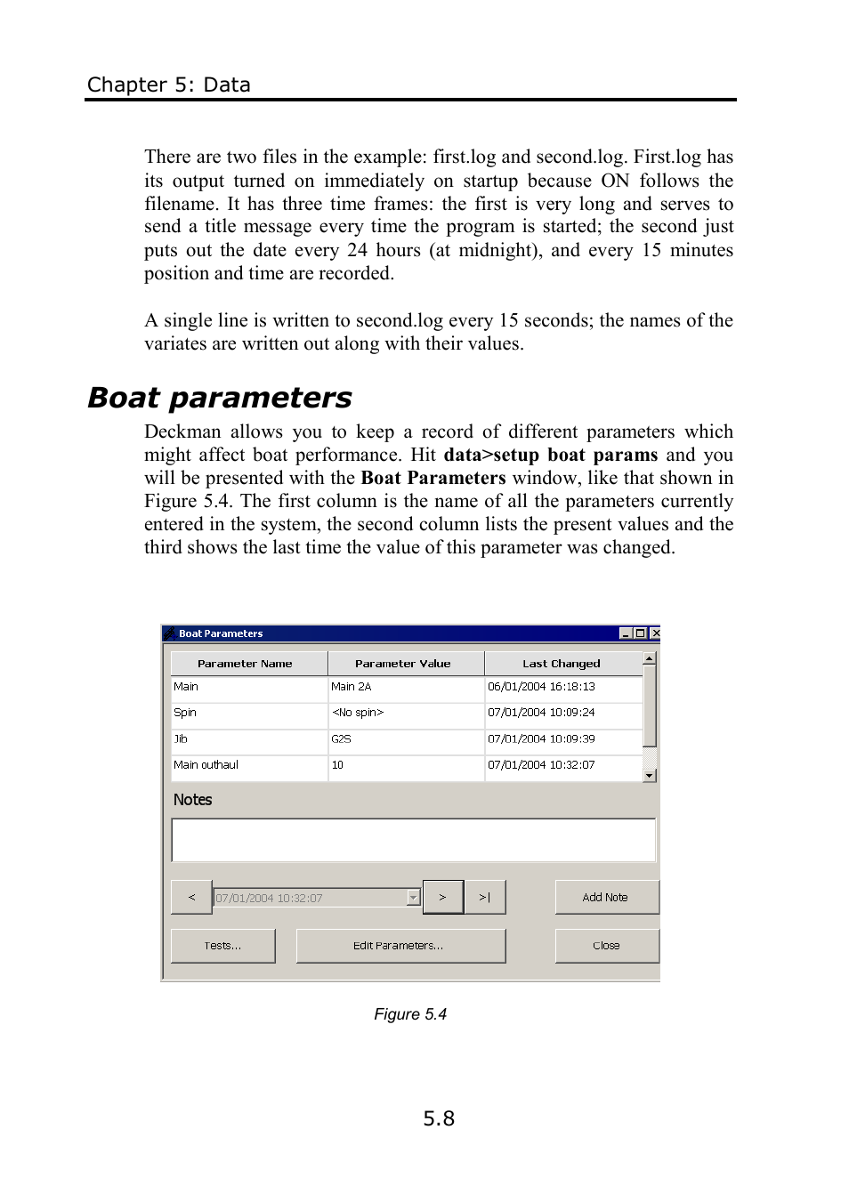 Boat parameters | B&G Deckman User Manual | Page 85 / 196