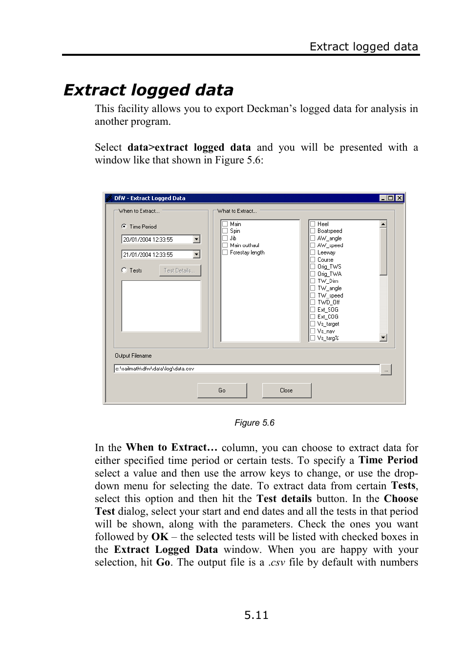 Extract logged data | B&G Deckman User Manual | Page 88 / 196