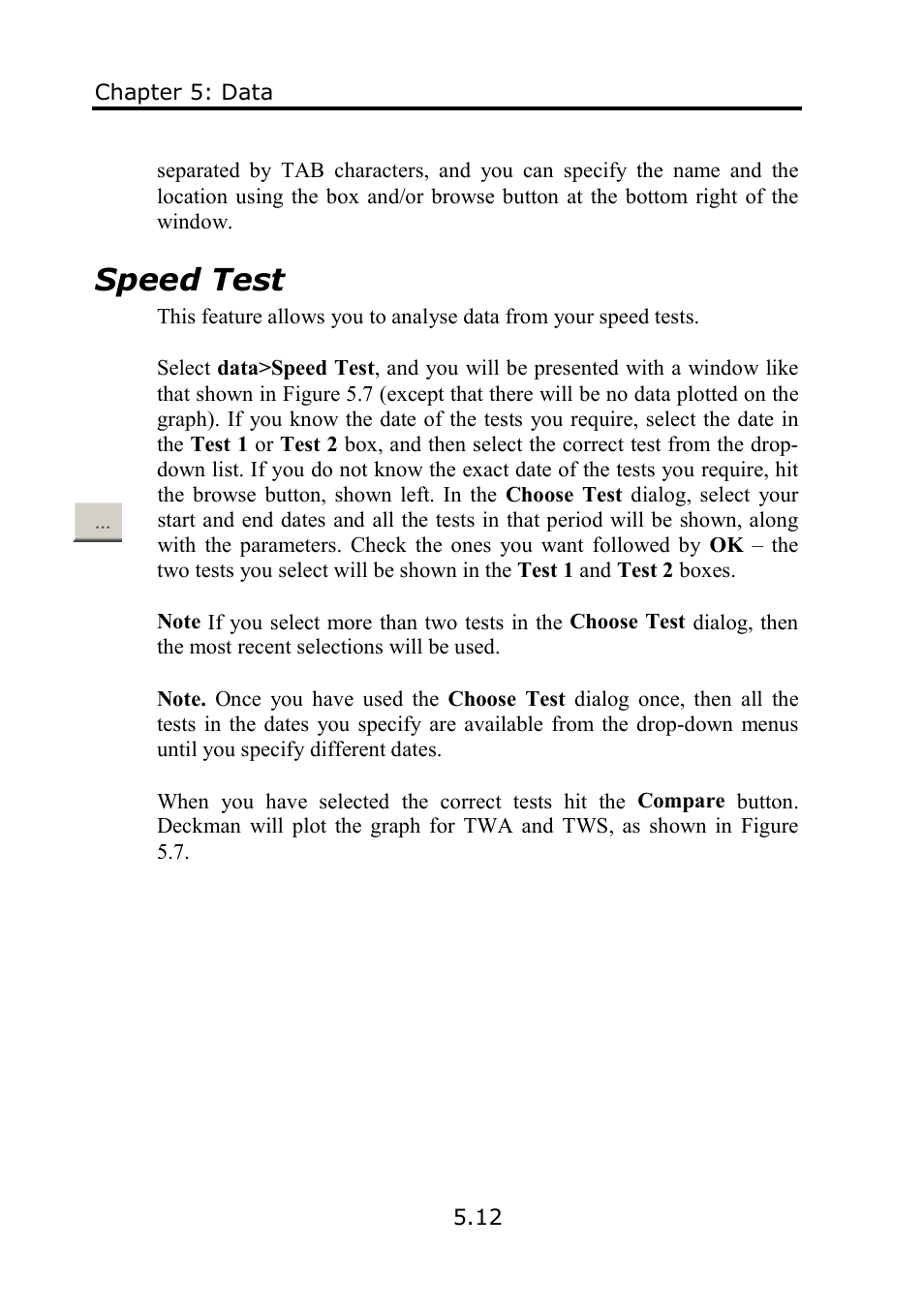 Speed test | B&G Deckman User Manual | Page 89 / 196