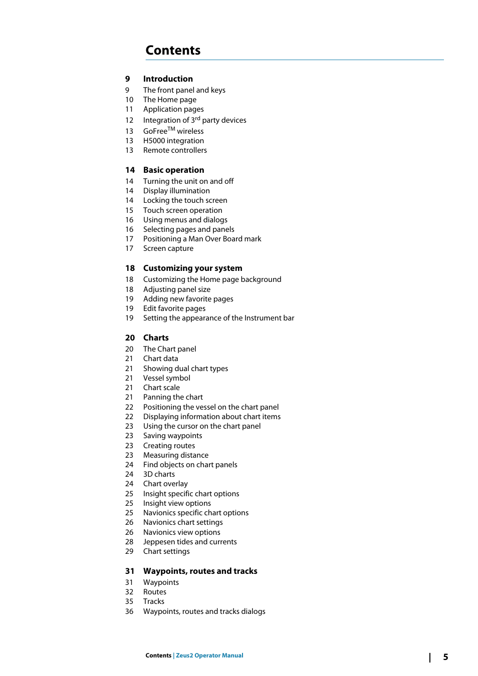 B&G Zeus2 12 User Manual | Page 5 / 108